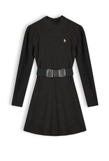 Nobell NoBell' Maxim girls cable jersey skater dress+belt black Jet Black