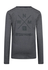 No way Monday T-shirt ls Navy W23