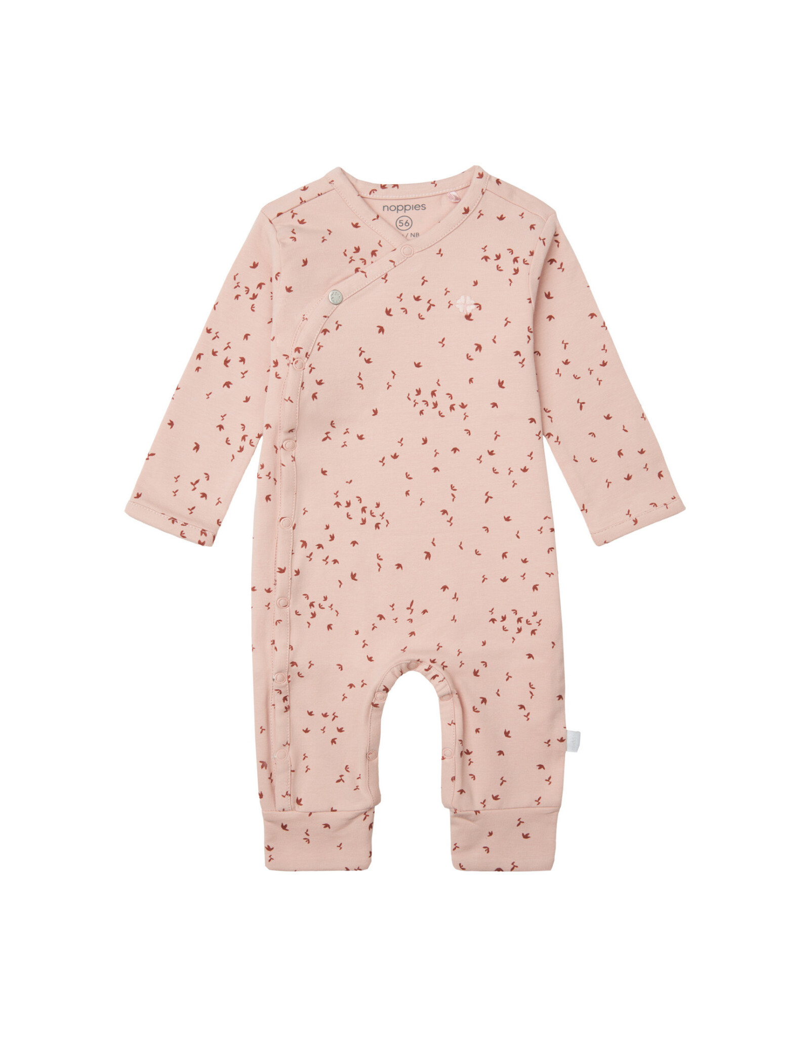 Noppies Unisex Playsuit Nuuk long sleeve allover print Rose Smoke