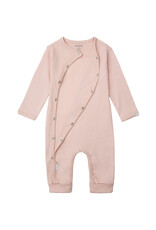 Noppies Unisex Playsuit rib Nevis long sleeve Rose Smoke