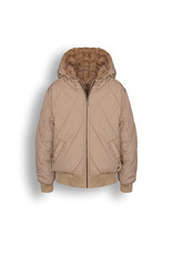 Nobell NoBell' Bye Revirseble hooded jacket with fur Beige Sand