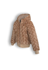 Nobell NoBell' Bye Revirseble hooded jacket with fur Beige Sand