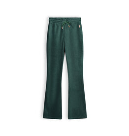 Nobell NoBell' Sady girls flared rib velours pants pine green