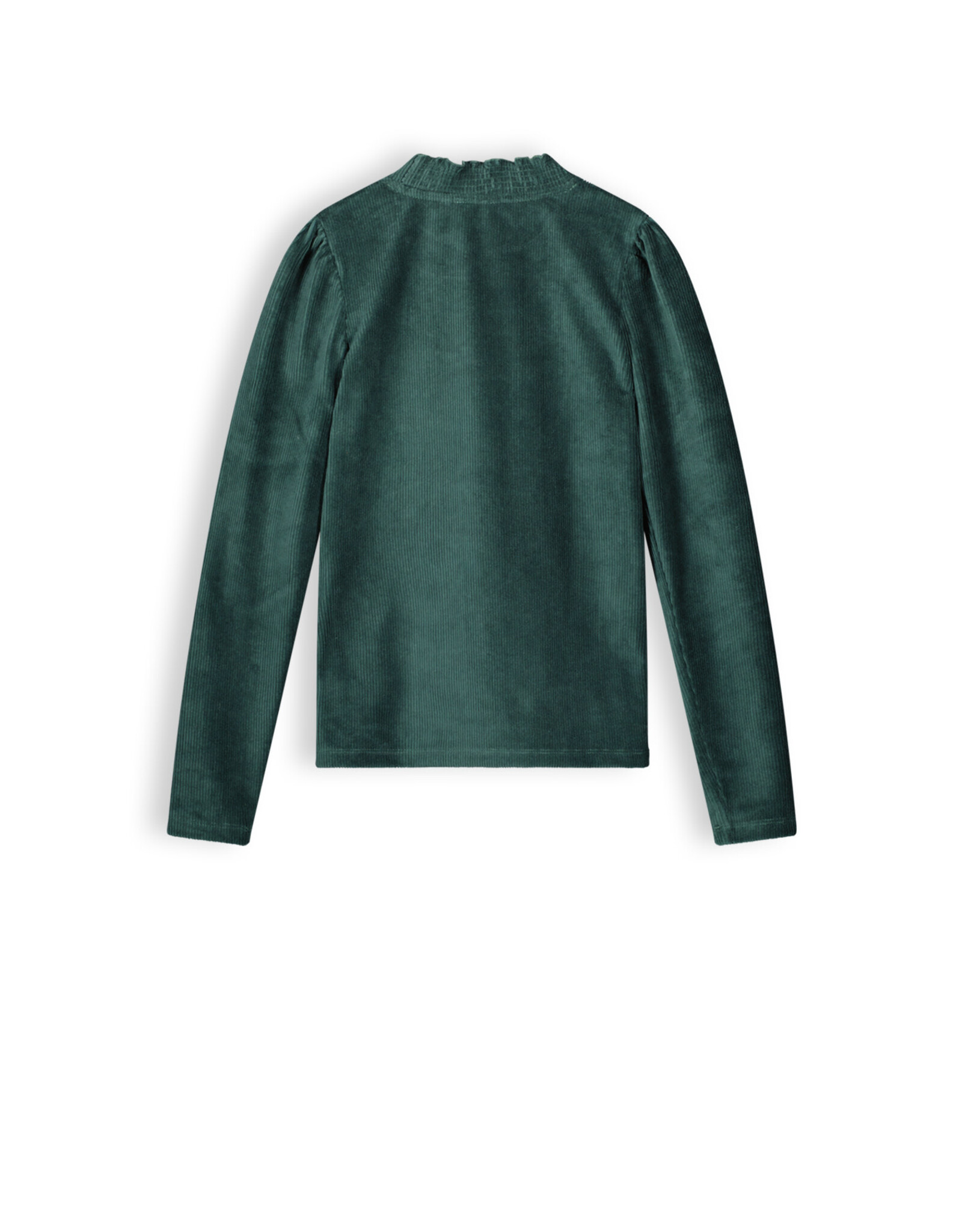 Nobell NoBell' Kobus girls rib velours tshirt l/sl Pine Green