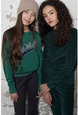 Nobell NoBell' Kobus girls rib velours tshirt l/sl Pine Green