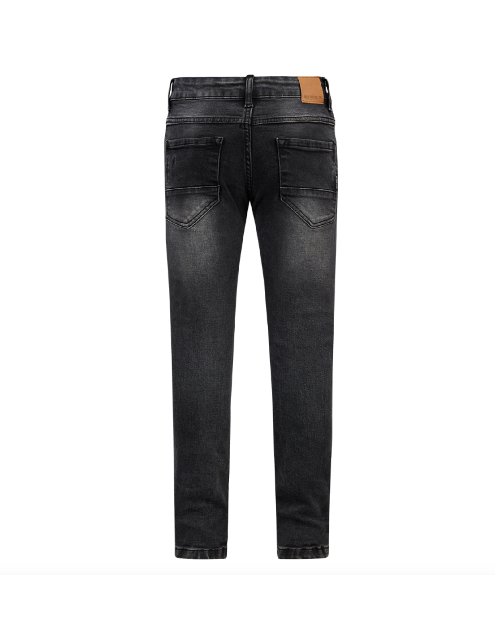 Retour Tobias grey distressed dark grey denim