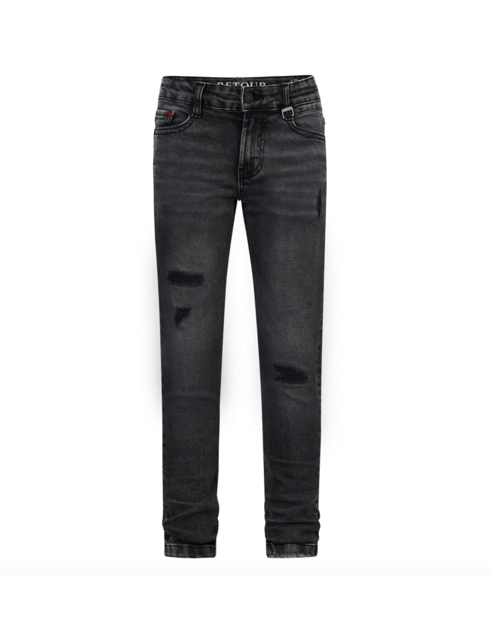 Retour Tobias grey distressed dark grey denim