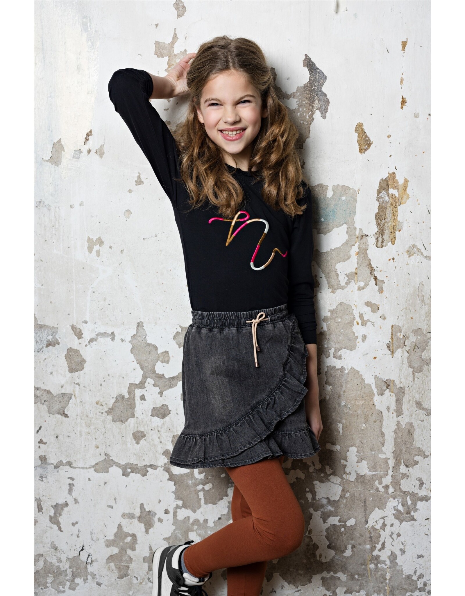 Nono NONO Kilias girls tshirt l/sl Jet black