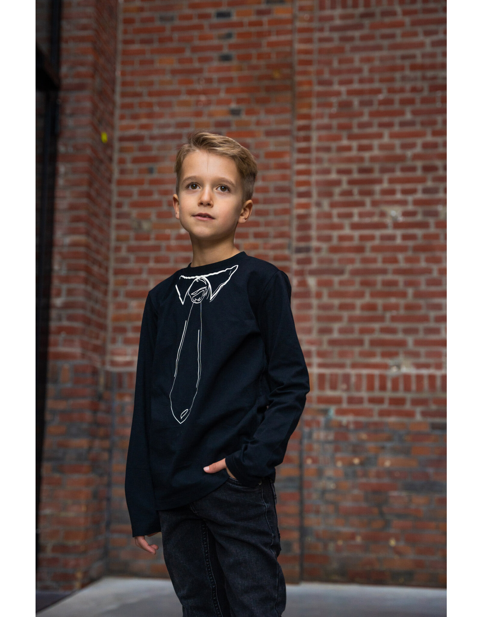 Tygo & vito Longsleeve Luuk Black feestcollectie
