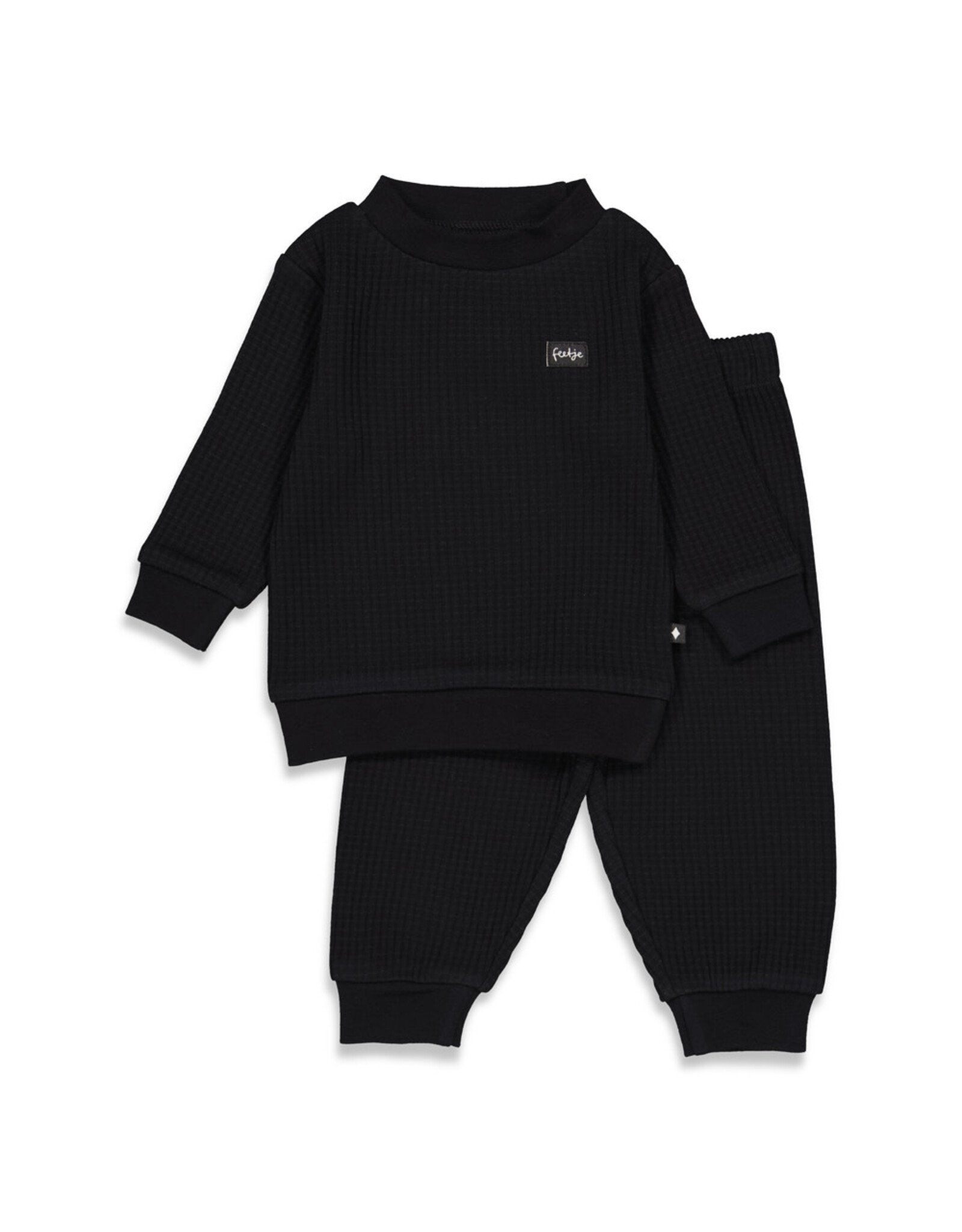 Feetje Pyjama wafel Family Edition Fancy Black