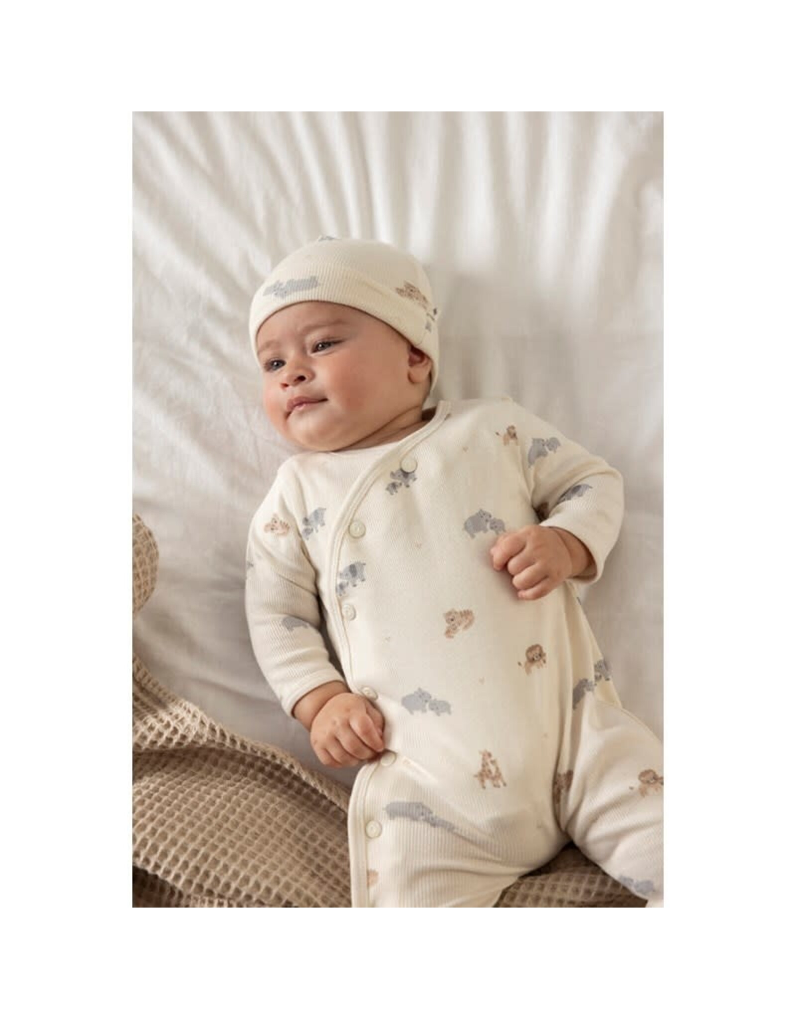 Feetje Geschenkset 1-delig pak + muts AOP Offwhite NOS