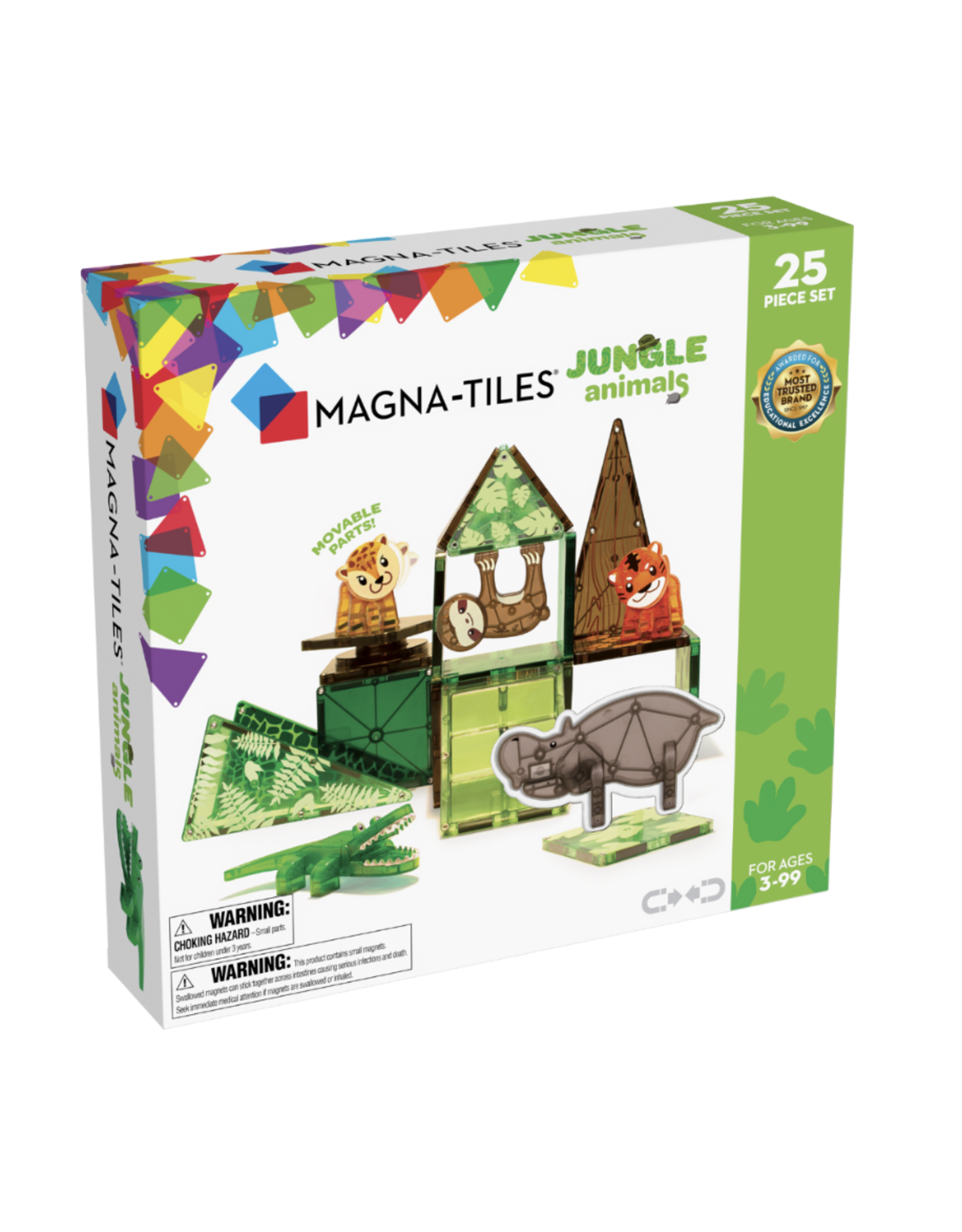 Maison Colette Magna Tiles Jungle Animals 25 stuks