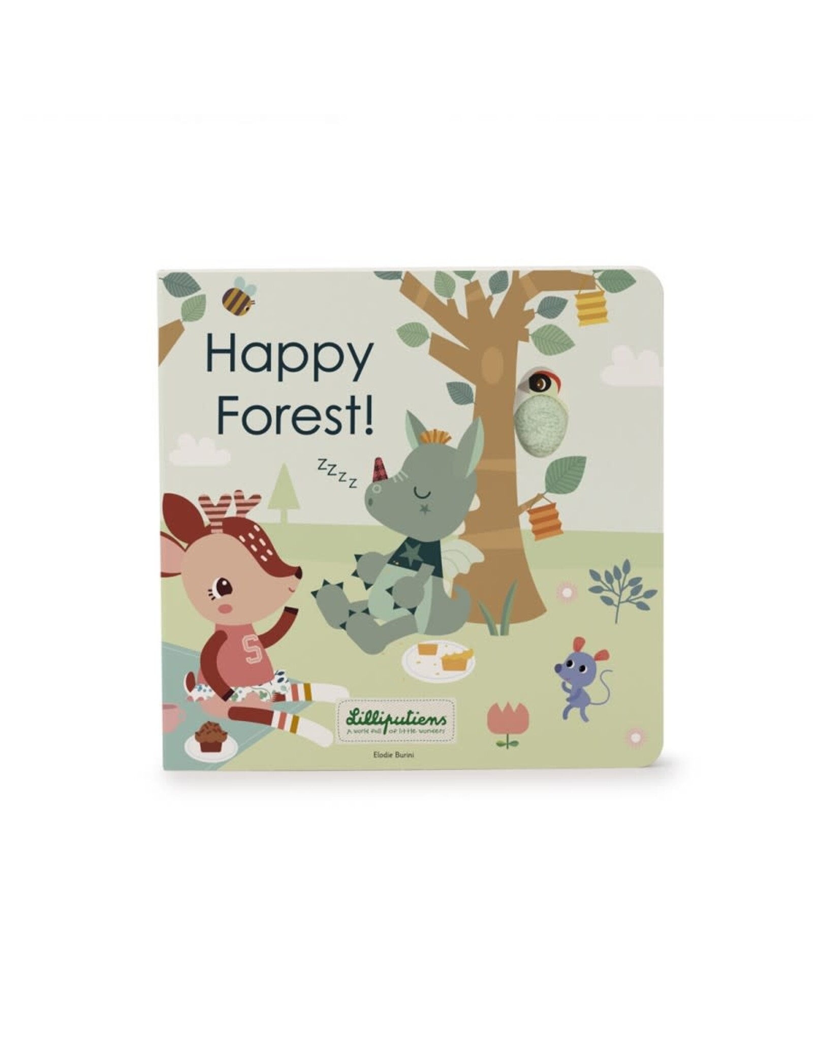 Lilliputiens Happy Forest voelboek met geluiden