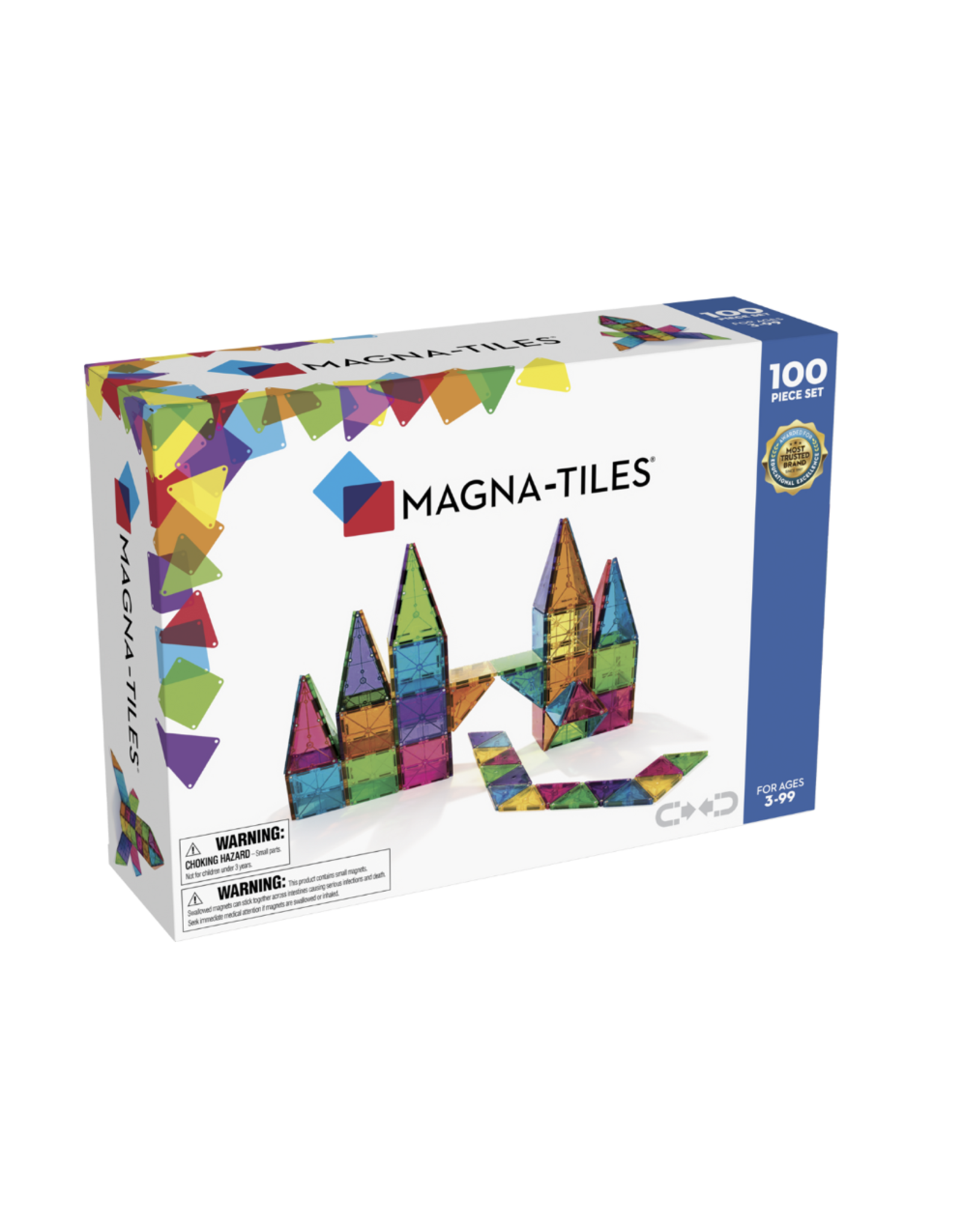 Magna-Tiles Magna Tiles Clear Colors 100 stuks