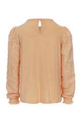 Little Looxs Little wide lace top Soft apricot