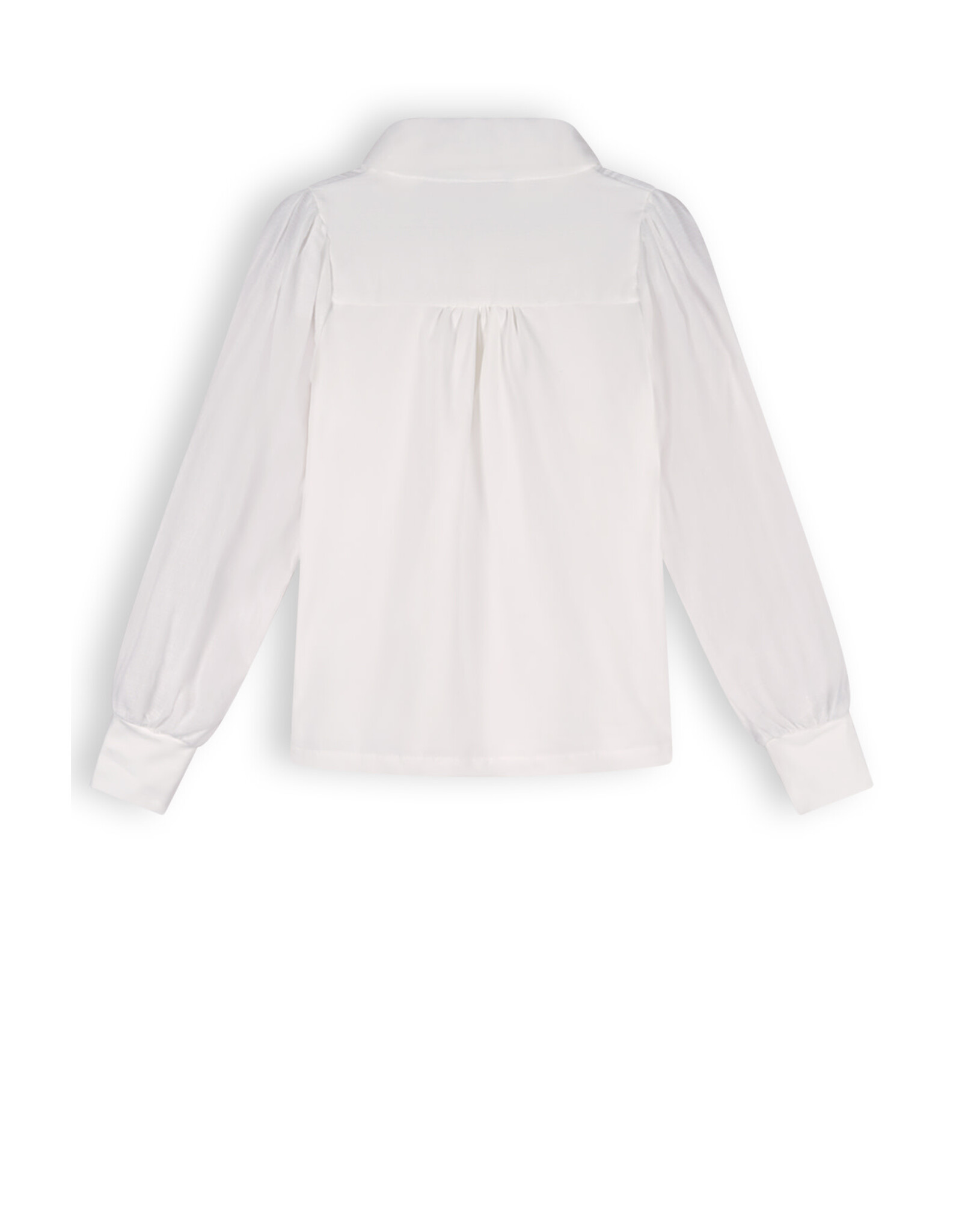 Nono NONO Kemmy girls tshirt l/s with collar white Snow White