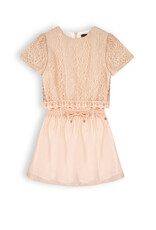 Nono NONO Mayka girls lace dress s/sl Light Gold