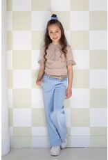 Nono NONO Sayla girls wide leg pants light blue + belt Provence Blue