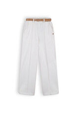 Nono NONO Sayla girls wide leg pants lurex pinstripe white + belt Snow White Nono NONO Sayla girls wide leg pants lurex pinstripe white + belt Snow White