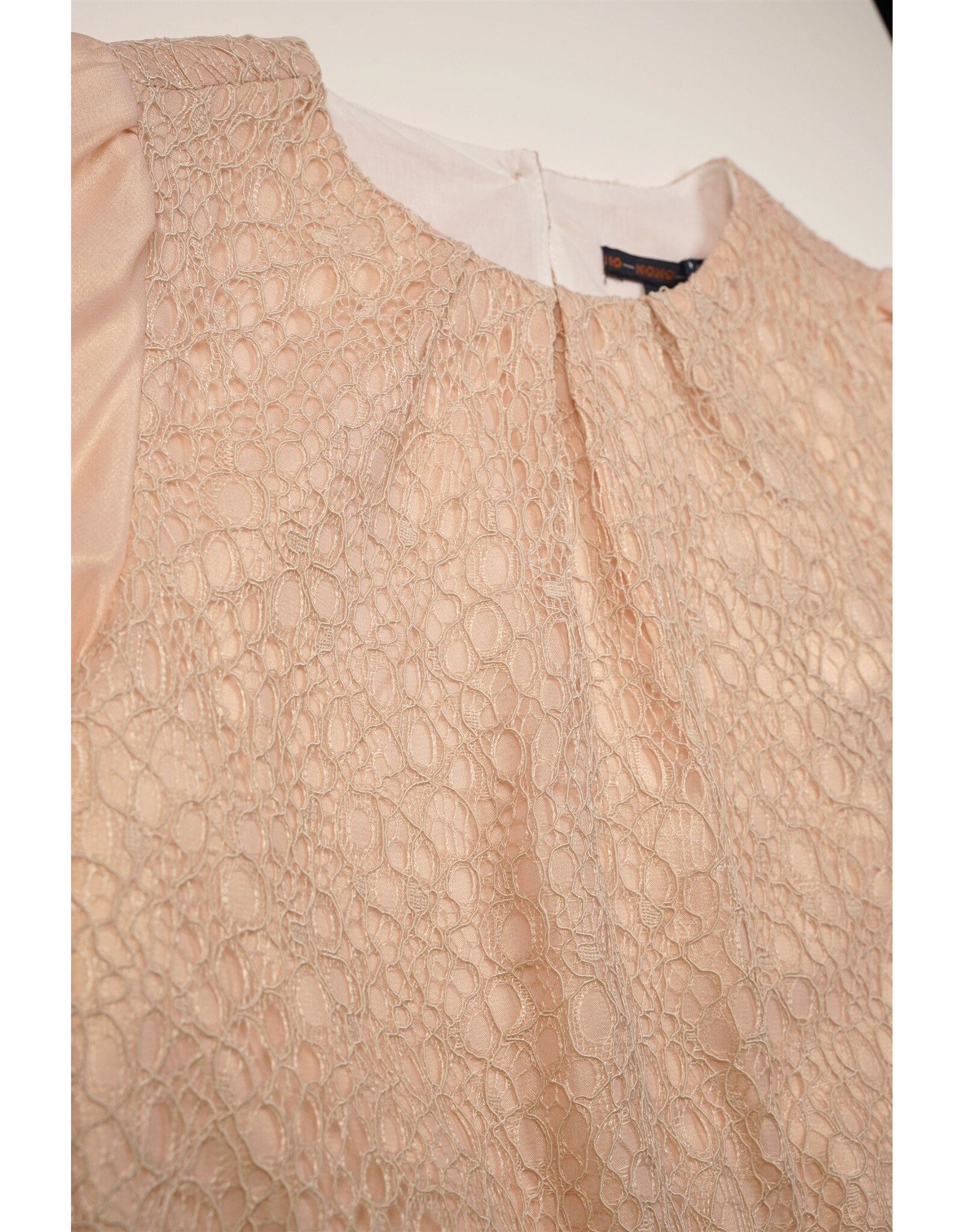 Nono NONO Timmy girls lace blouse Light Gold