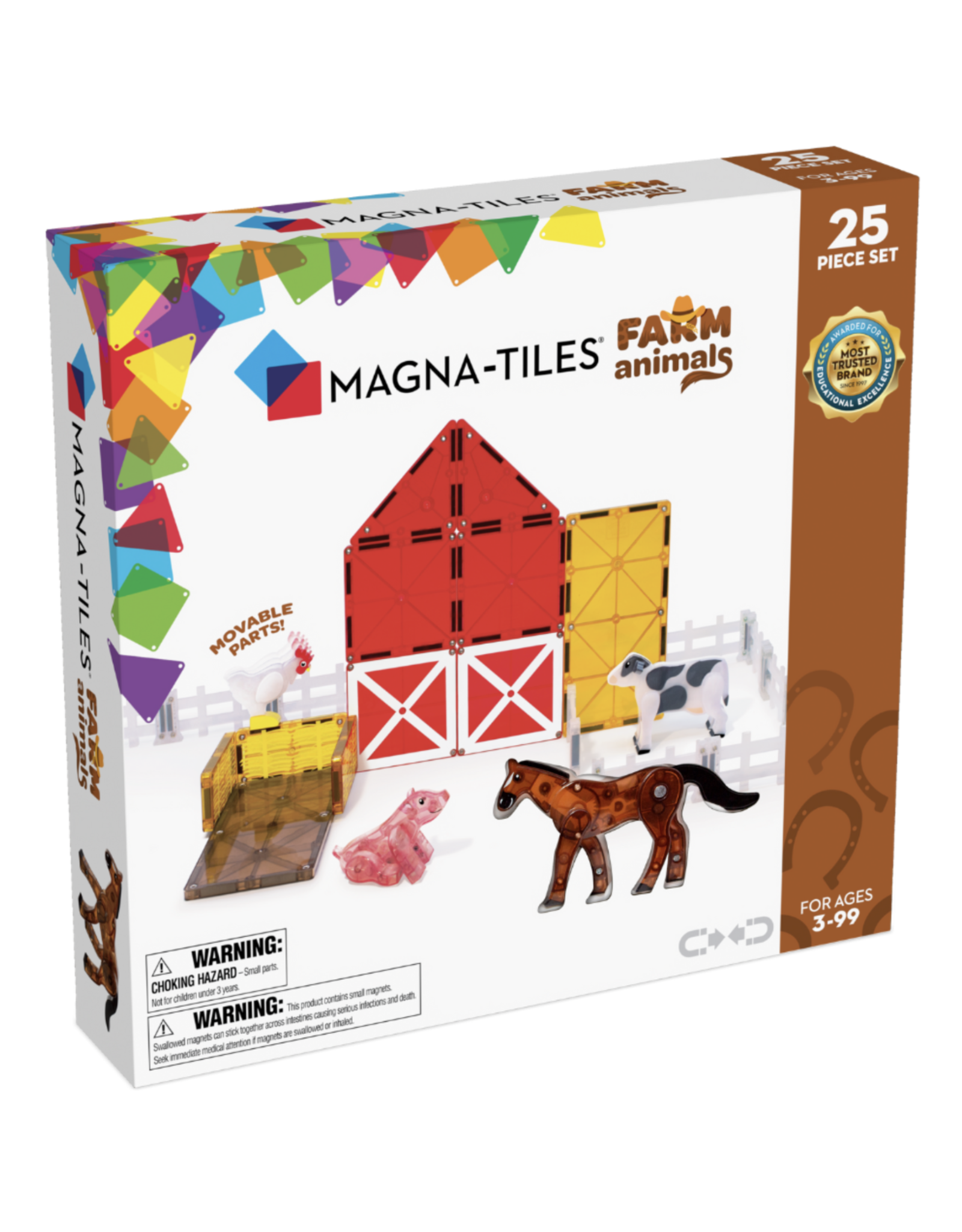 Magna-Tiles Magna Tiles Farm animals 25 stuks