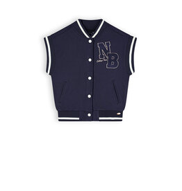 Nobell NoBell' Bar girls sleeveless varsity jacket navy Navy Blazer