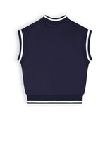 Nobell NoBell' Bar girls sleeveless varsity jacket navy Navy Blazer