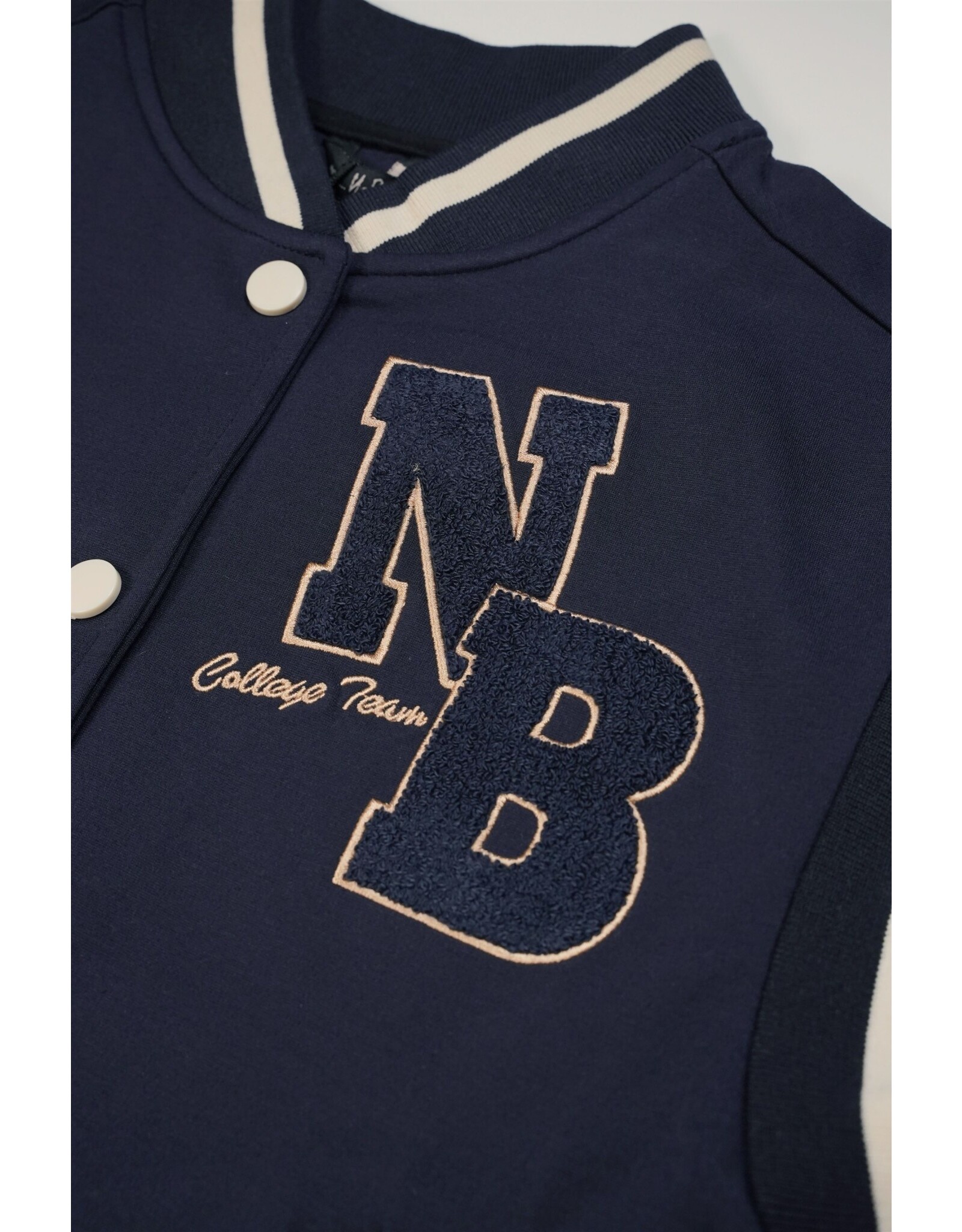 Nobell NoBell' Bar girls sleeveless varsity jacket navy Navy Blazer