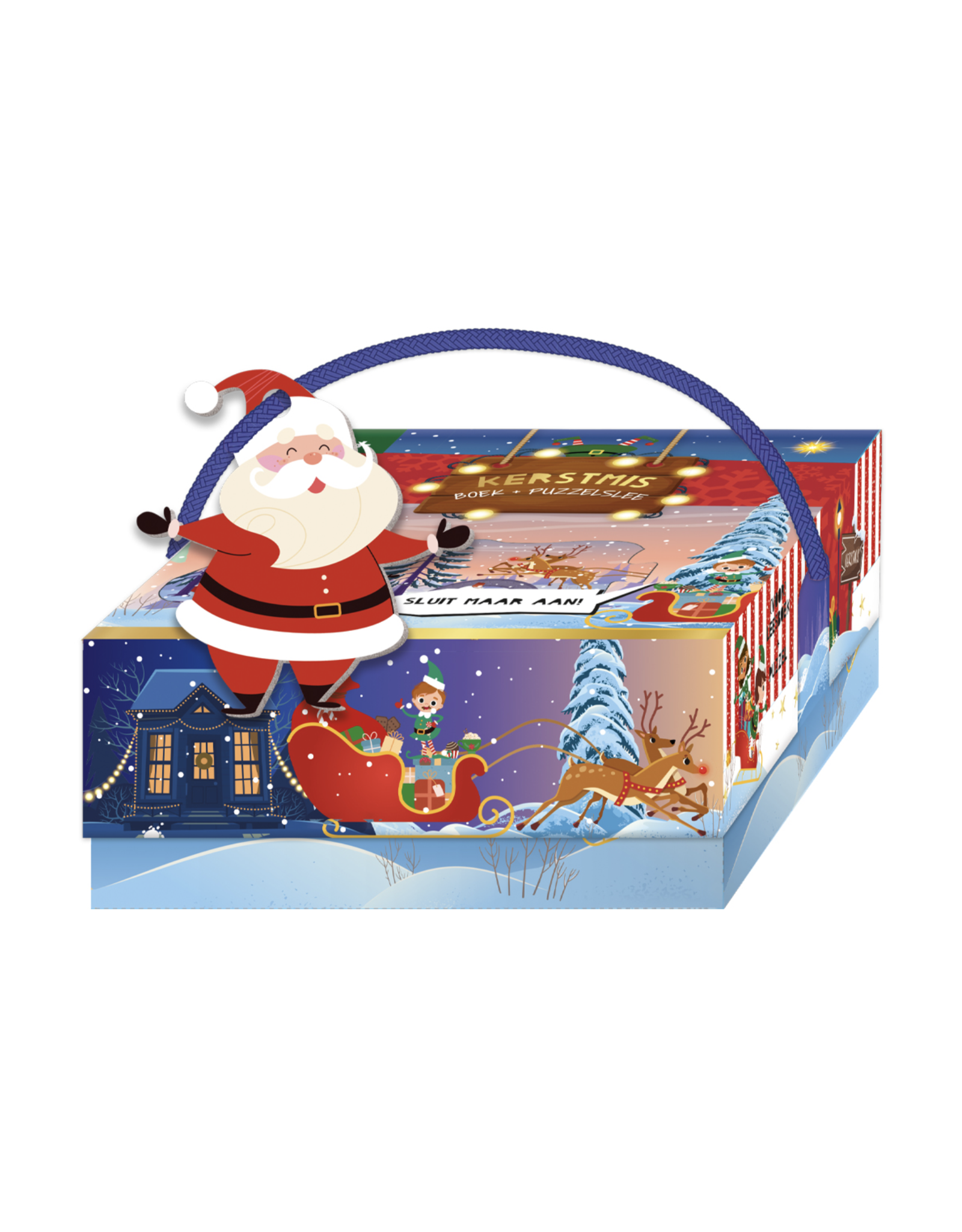 Lantaarn Kerstmis boek + puzzelslee