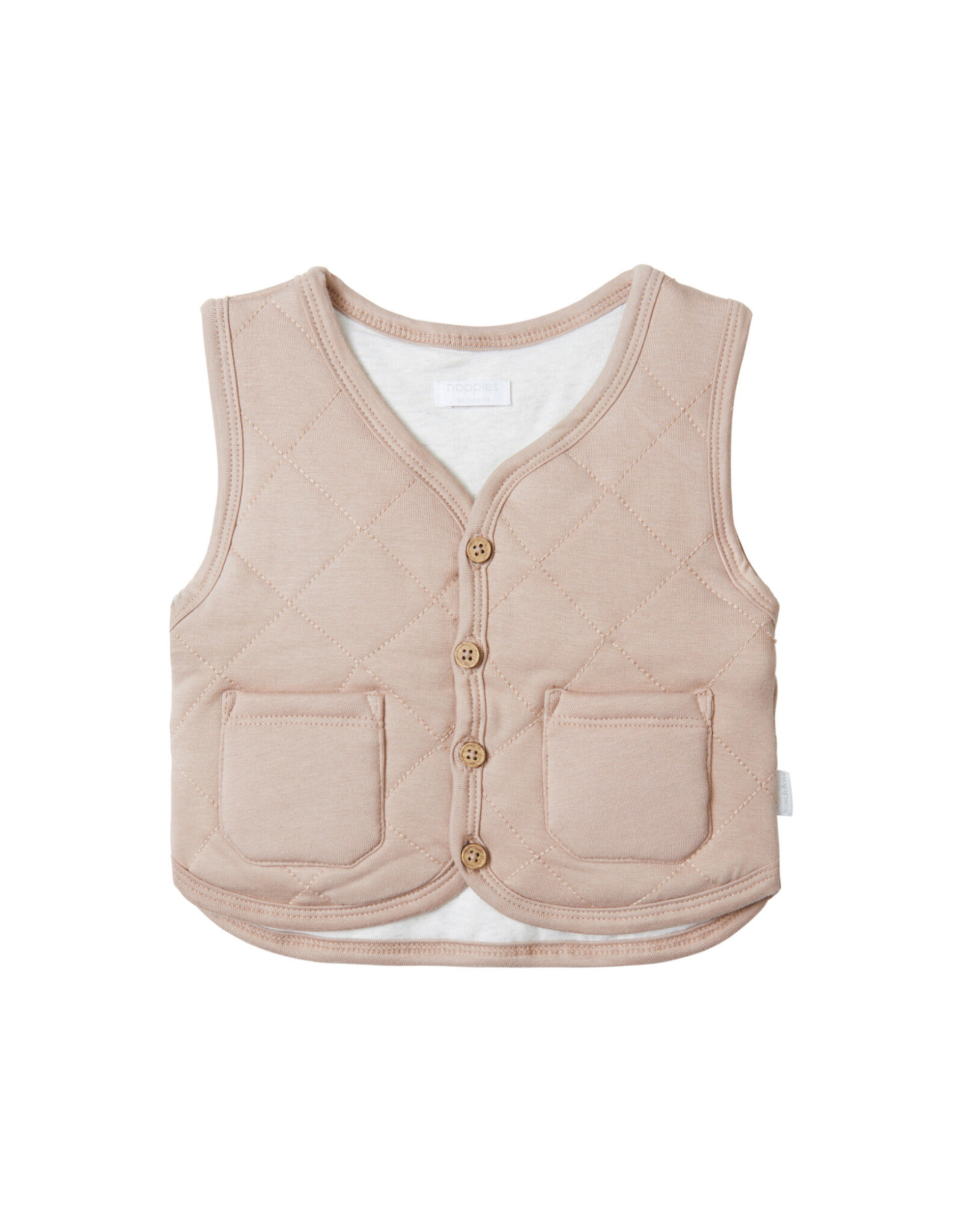 Noppies Boys Indoor Jacket Byrdstown Sleeveless Warm Taupe