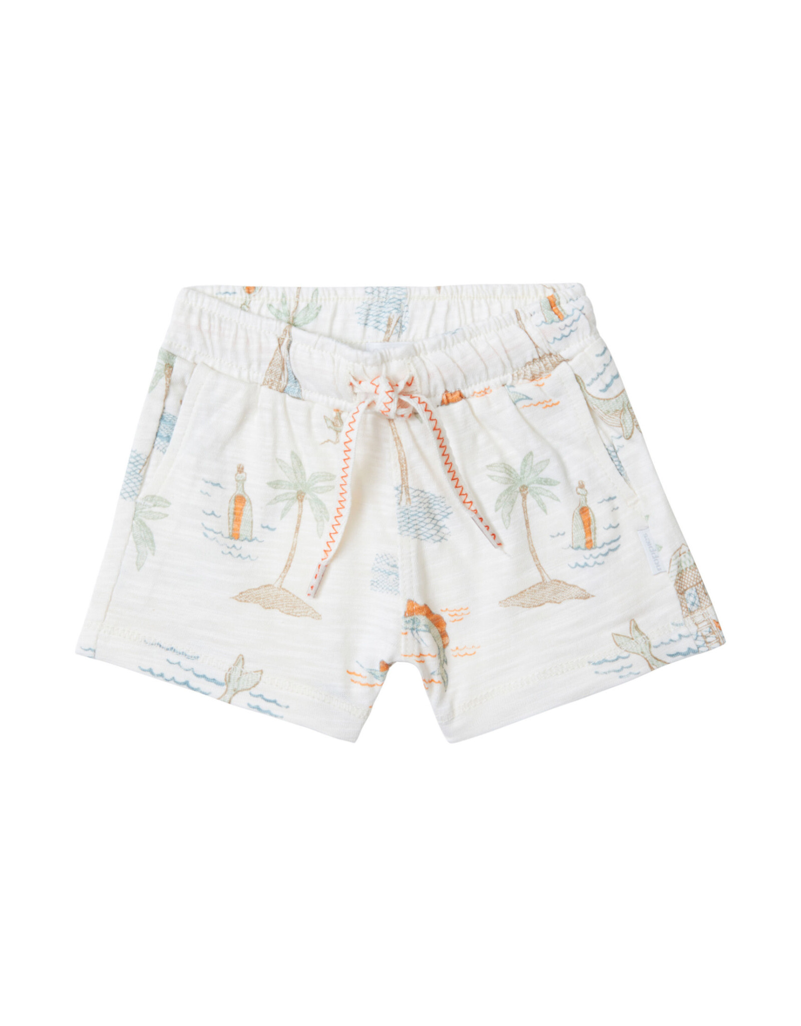 Noppies Boys Short Brookston allover print Whisper White