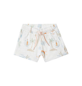 Noppies Boys Short Brookston allover print Whisper White