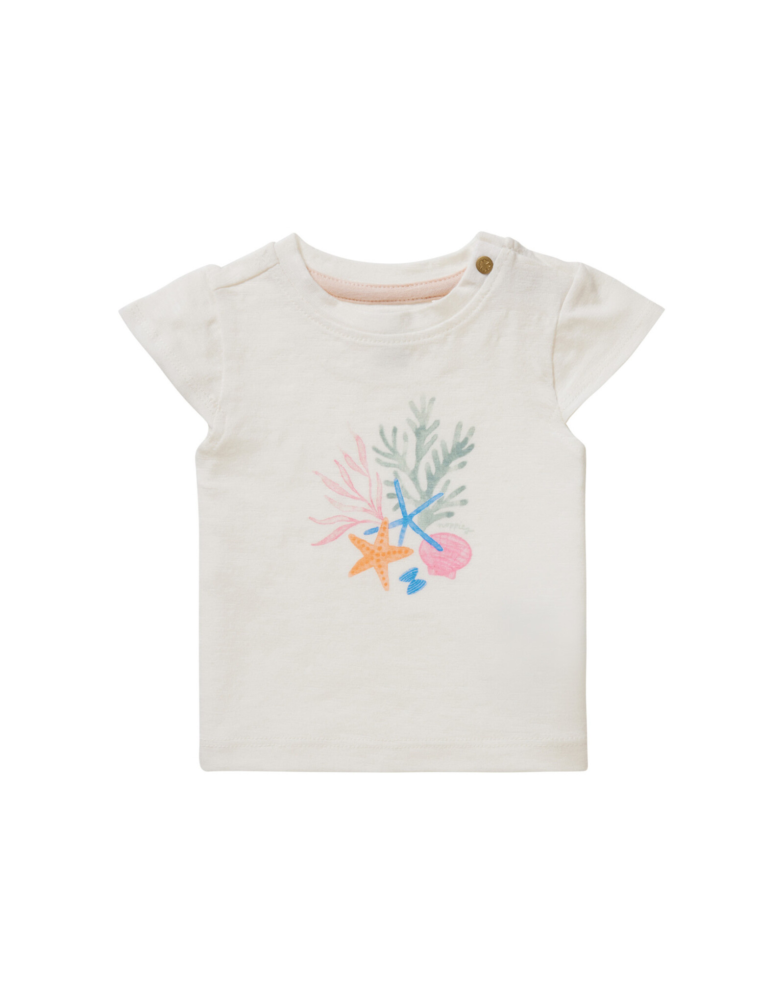 Noppies Girls Tee Cayuga short sleeve Whisper White