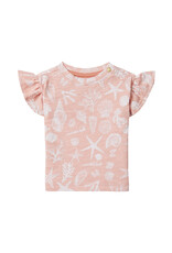 Noppies Girls Tee Covina short sleeve allover print Peach Beige