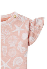 Noppies Girls Tee Covina short sleeve allover print Peach Beige