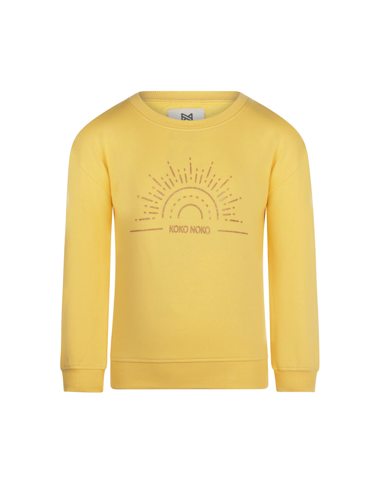 Koko Noko Sweater with crewneck ls Yellow Z24