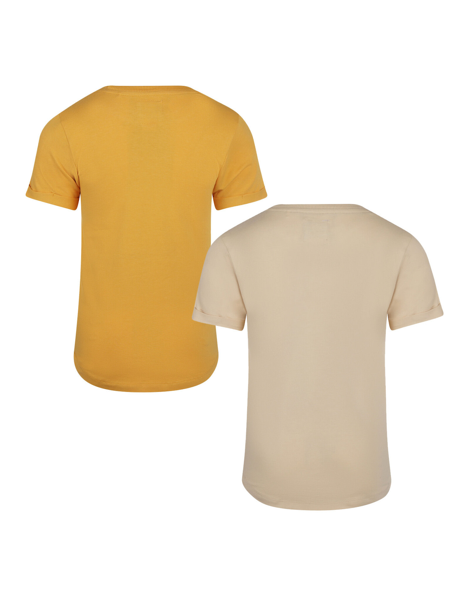 Koko Noko T-shirt long back ss 2-pack Warm yellow Z24