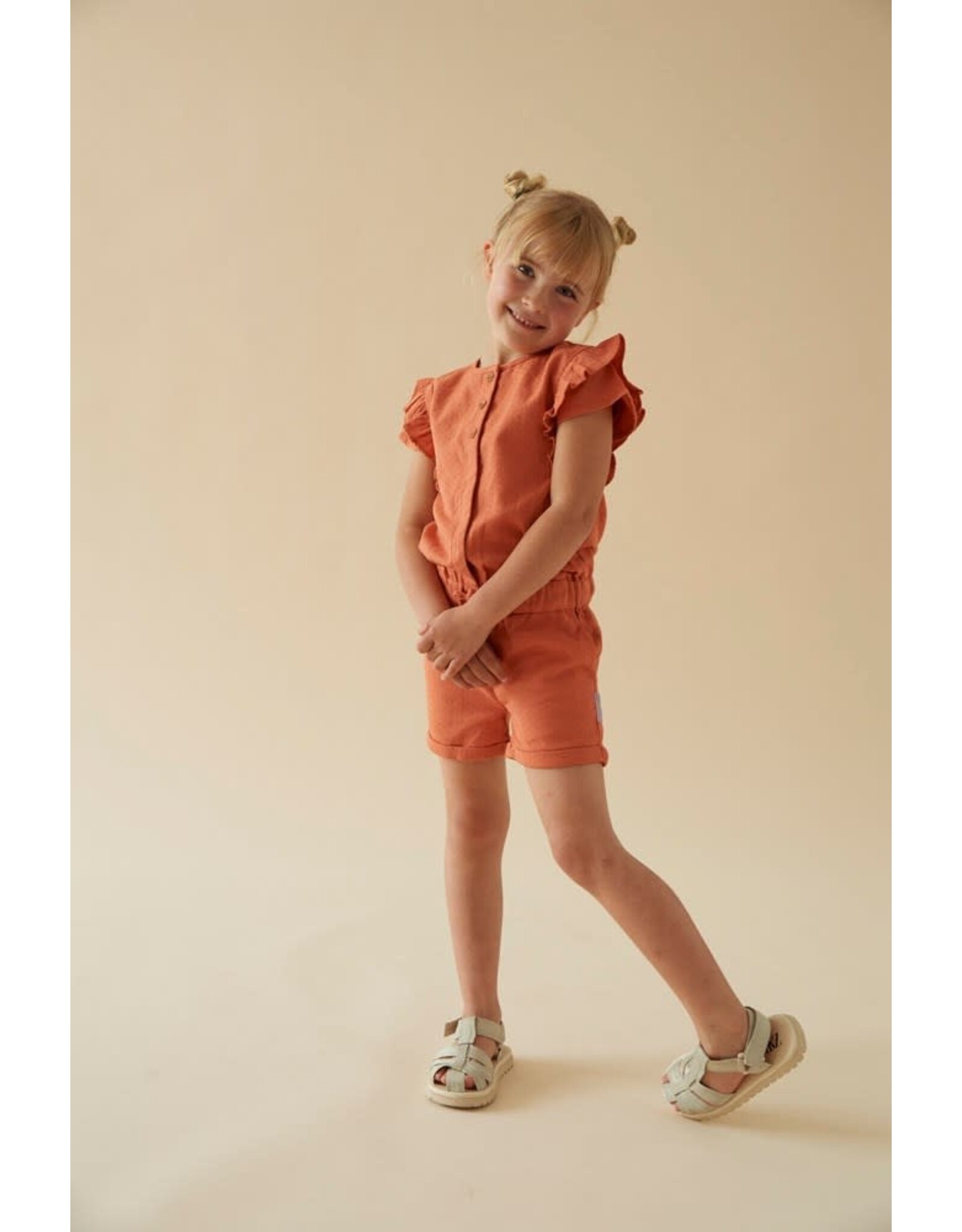 Jubel Jumpsuit kort - Sunny Side Up Terracotta