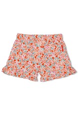 Jubel Short AOP ruches - Berry Nice Rood