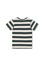 Sturdy T-shirt streep - Checkmate Antraciet