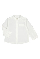 Mayoral L/s linen mao shirt  White Z24 mini