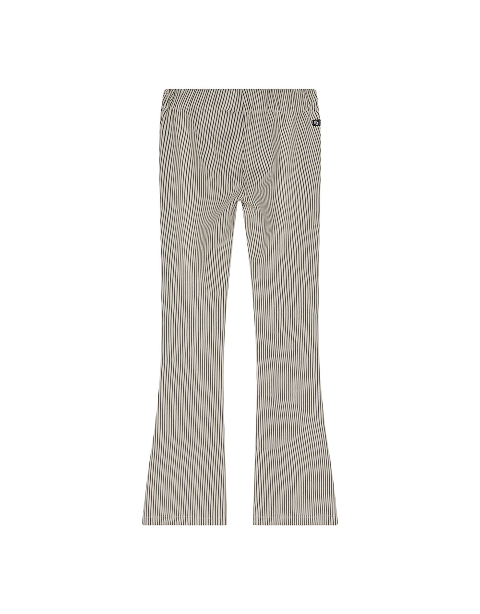 Indian Blue Jeans Flared Pants Rib Stripe Lily White