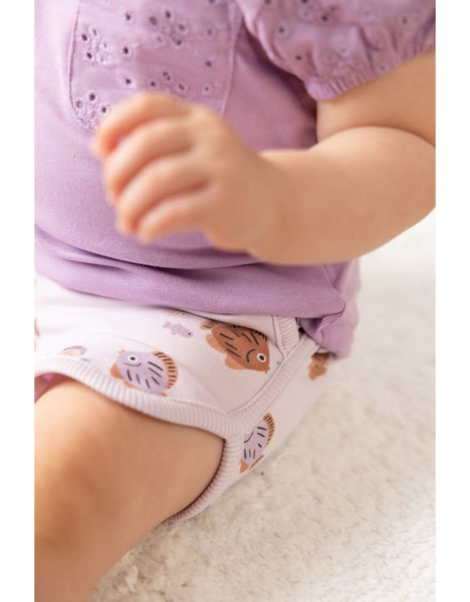 Feetje Short AOP - Splash Lila