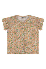 Daily7 Shirt Short Sleeve Flower Dusty Salmon