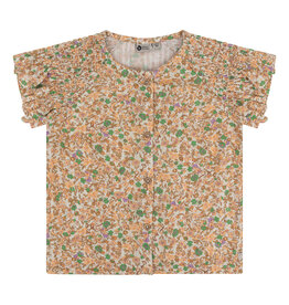 Daily7 Shirt Short Sleeve Flower Dusty Salmon