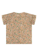 Daily7 Shirt Short Sleeve Flower Dusty Salmon