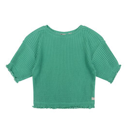 Daily7 T-shirt Fancy Rib Green Sea