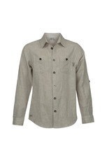 KIE Stone Boy job stripe sand overhemd