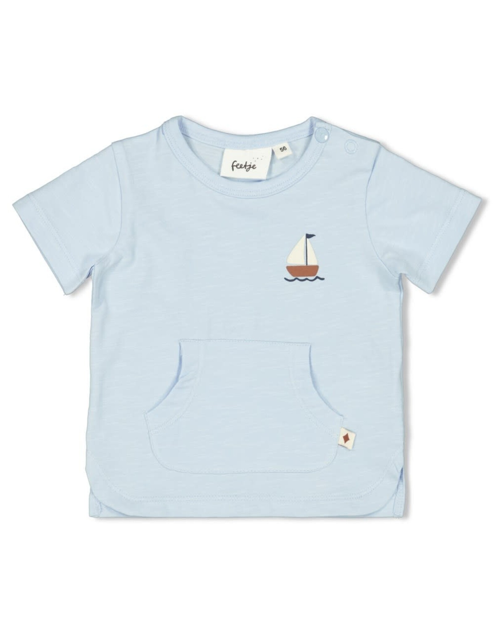 Feetje T-shirt - Let's Sail Blauw
