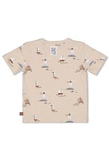 Feetje T-shirt AOP - Let's Sail Zand